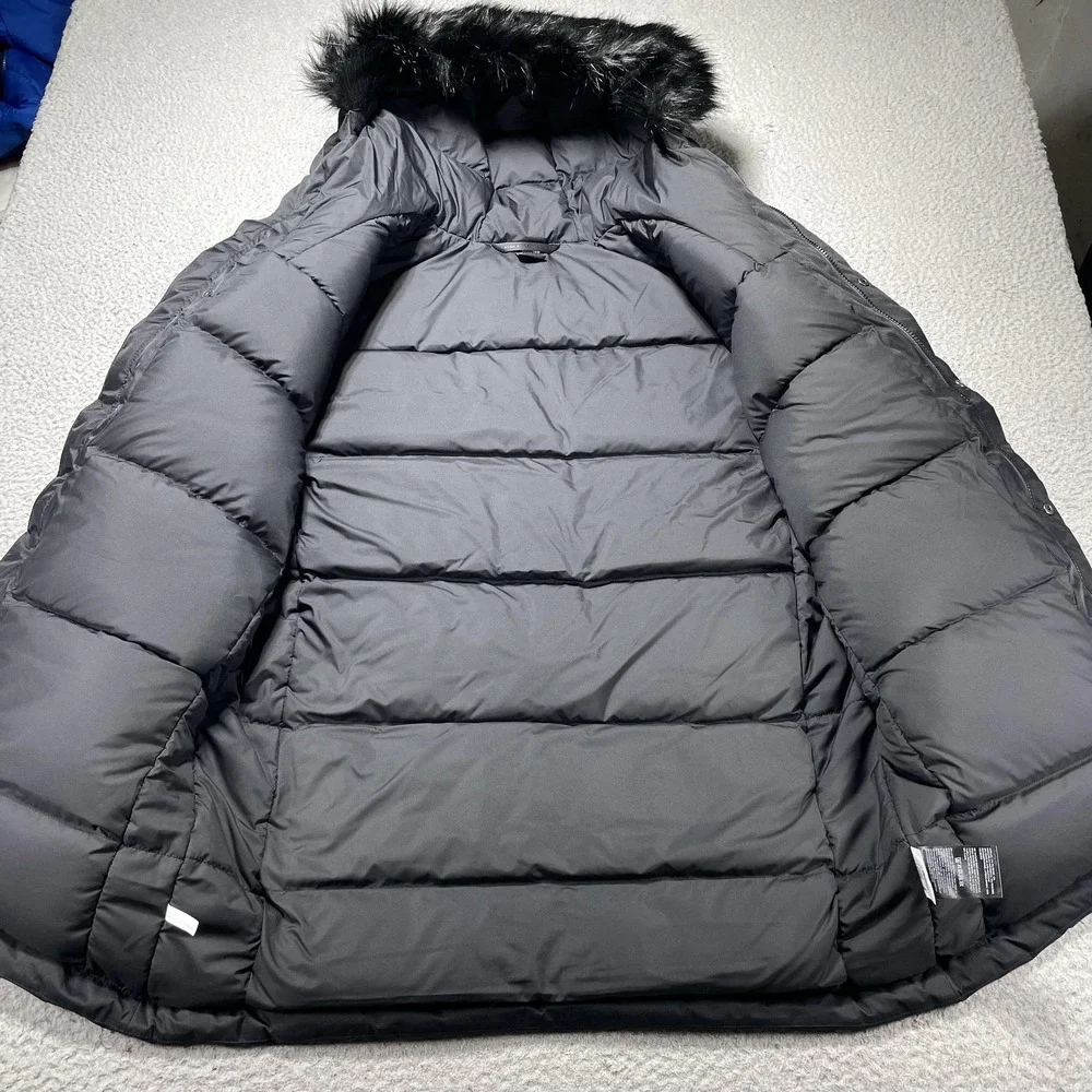 The North Face Coat Mens‎ Large Black Bedford Down Parka DryVent Faux Fur Hood